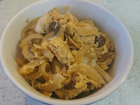 鶏ささみで親子丼